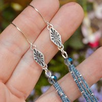 Blue Sapphire Starburst Dangles - MAxRR Collab