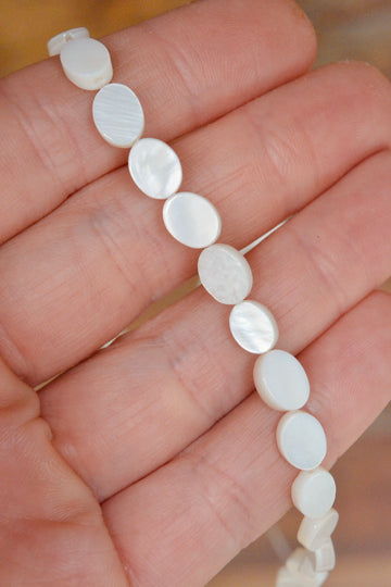 Freshwater Mother of Pearl Oval Flats