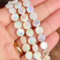 Mother of Pearl Flat Rainbow Rounds