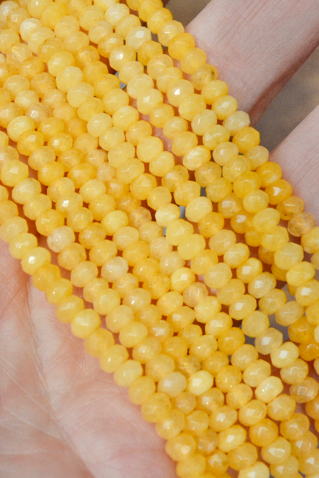 Faceted Golden Malaysian Jade