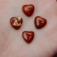 Natural Red Jasper Hearts