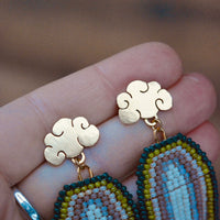 Woodland Rainbow Cloud Studs- MA x RR Collab