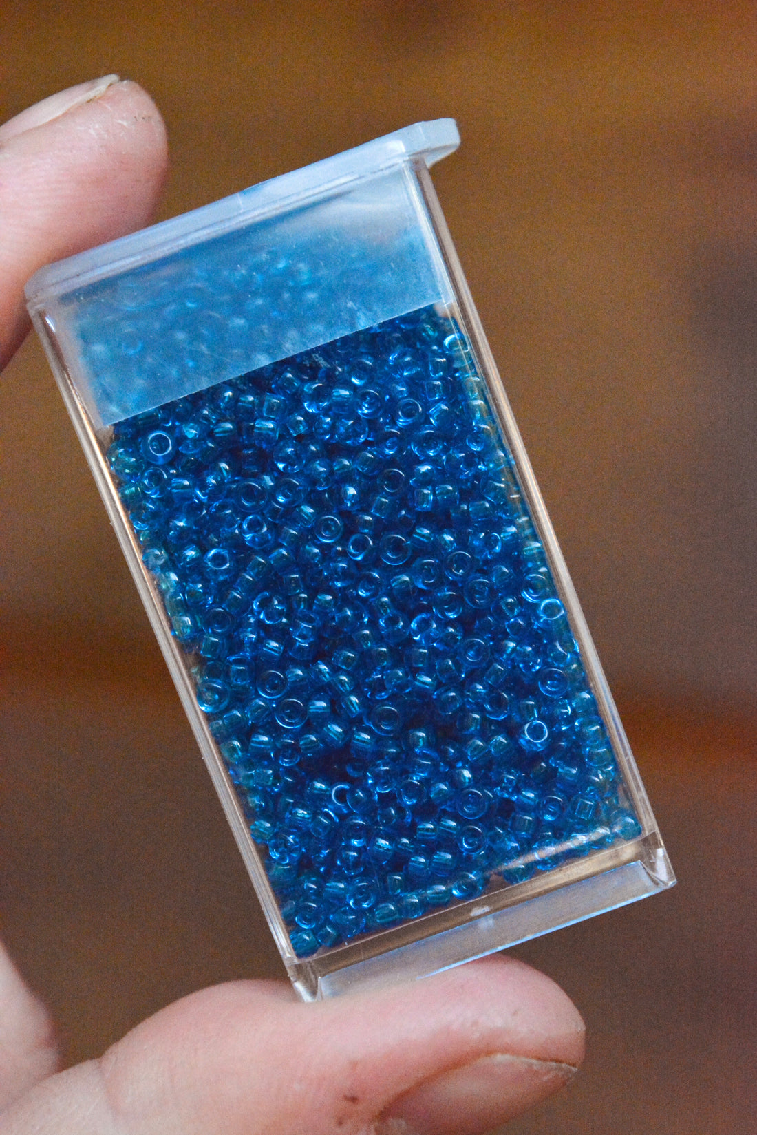 11/0 Transparent Capri Blue