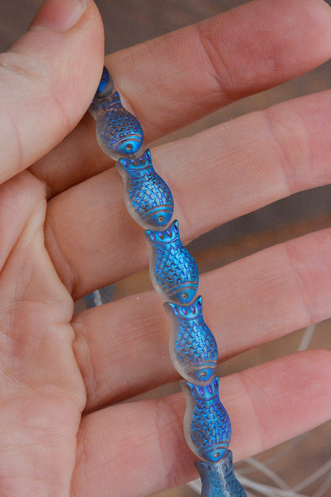 Glass Fish - Light Blue Scales