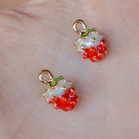 3D Strawberry Charms