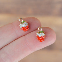 3D Strawberry Charms