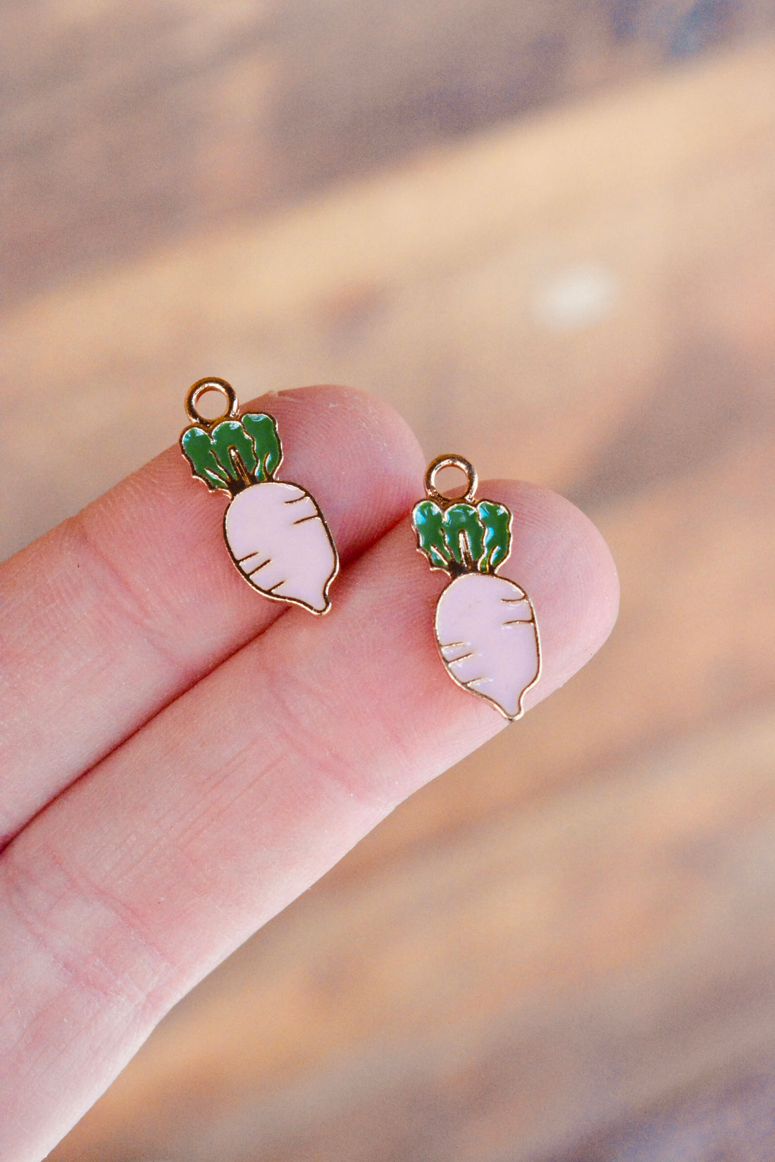 Pink Radish Charms