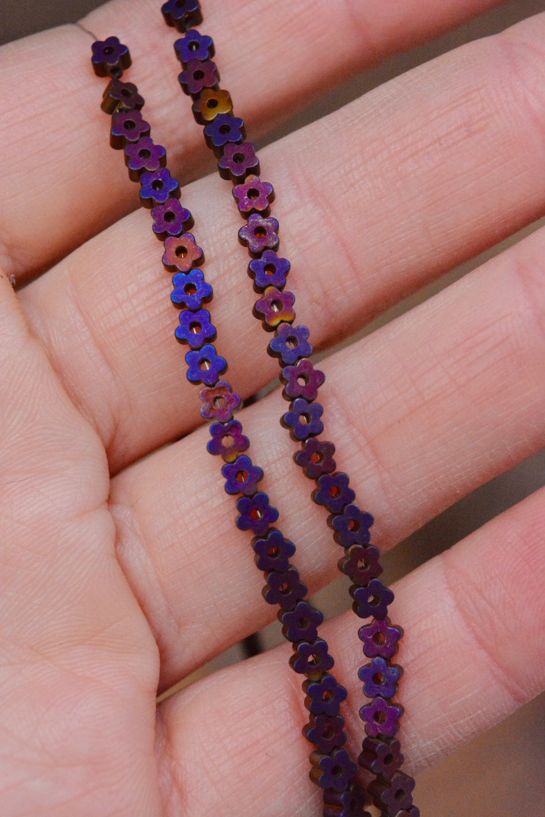 Purple Hematite Mini-Flowers