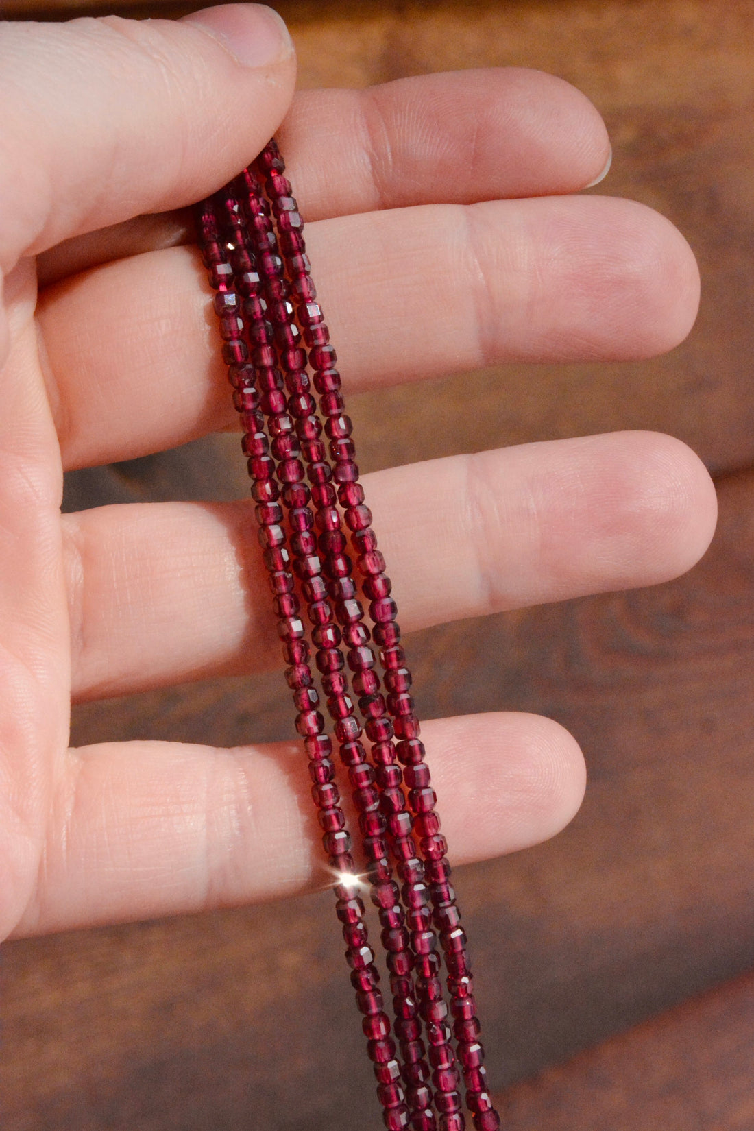 Grade A Natural Garnet Cube Cut