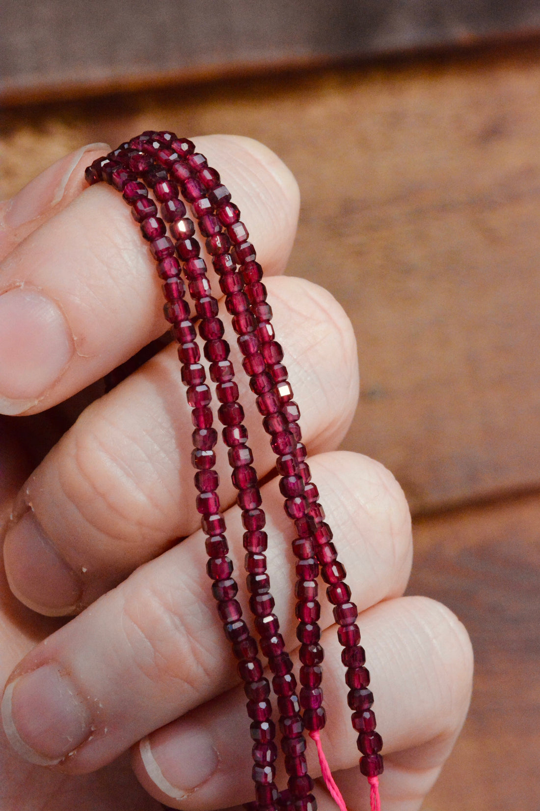 Grade A Natural Garnet Cube Cut