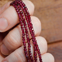 Grade A Natural Garnet Cube Cut