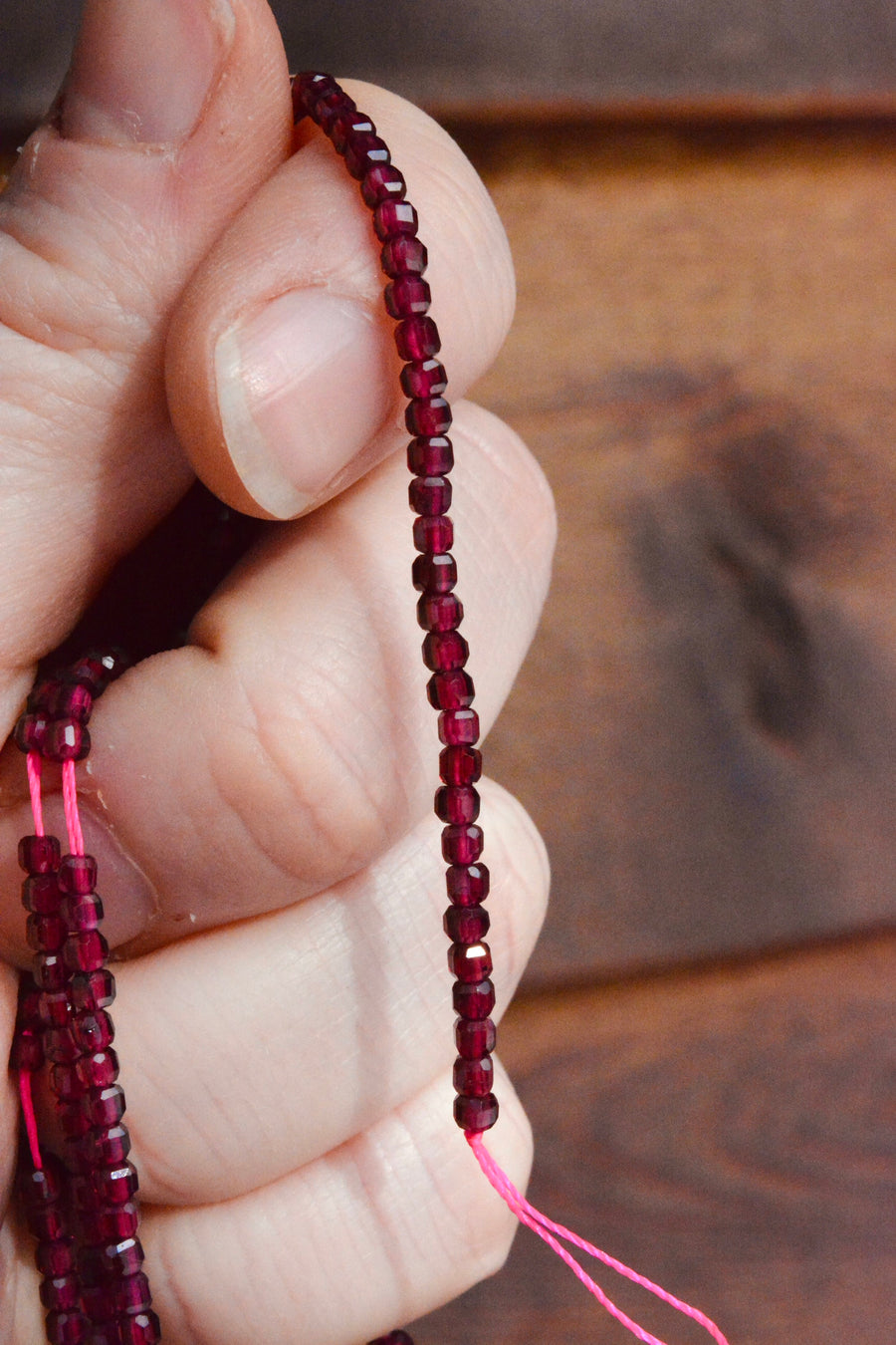 Grade A Natural Garnet Cube Cut