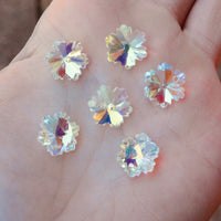 Rainbow Crystal Glass Snowflakes