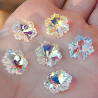 Rainbow Crystal Glass Snowflakes