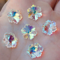 Rainbow Crystal Glass Snowflakes