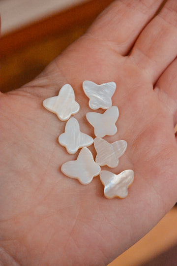 Mother of Pearl Butterflies - Creamy White