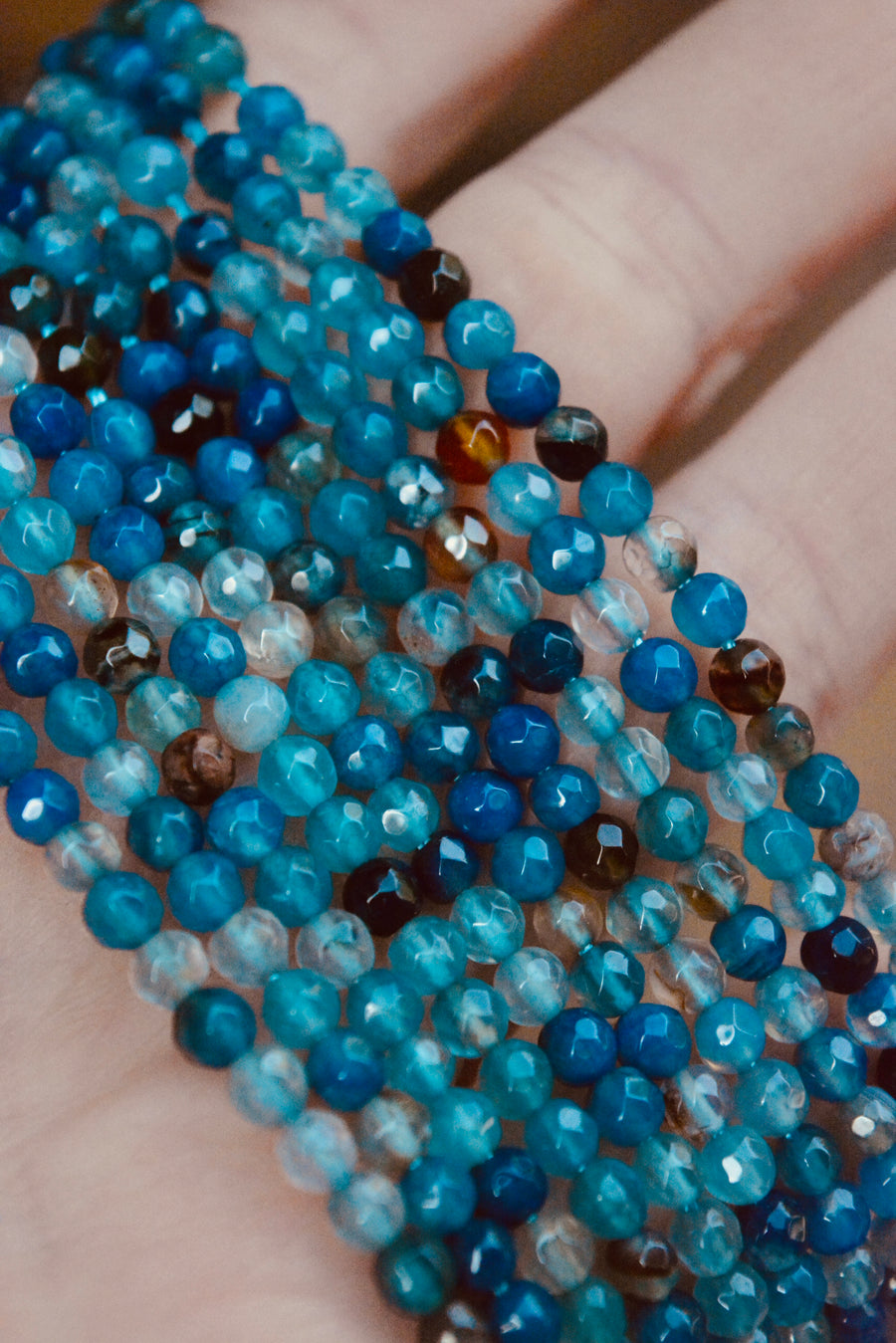 Natural Agate - Deep Teal