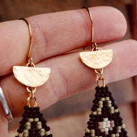 Mustard Folk Flower Dangles - MA x RR Collab