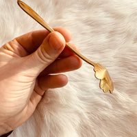 Golden Flower Bead Spoon